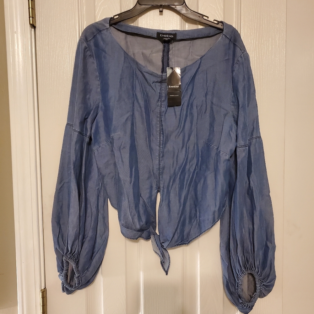 NWT Bebe Denim Shirt